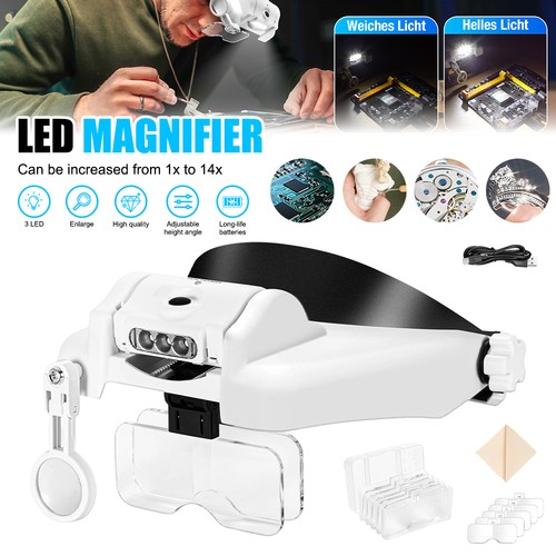 14x headband magnifier - 1x-14x,