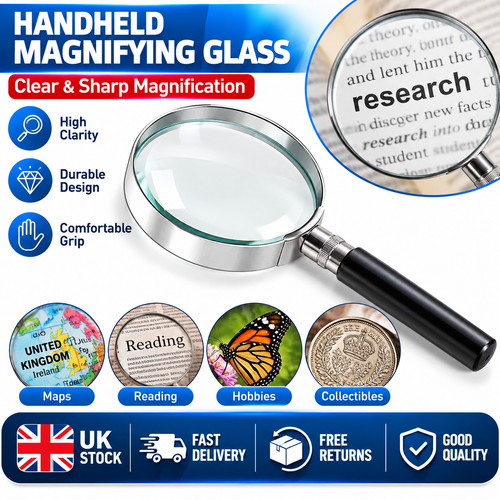 10x handheld magnifying glass - handheld,