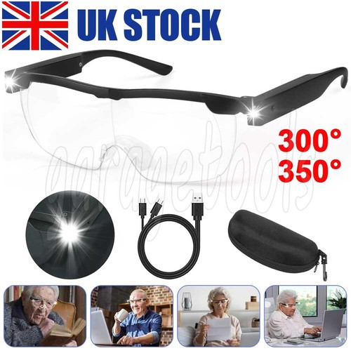 350 magnifier glasses with - 350%,