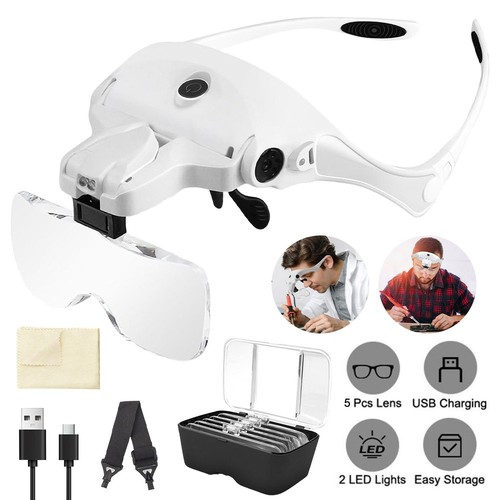 Hands free headband magnifying - hands,