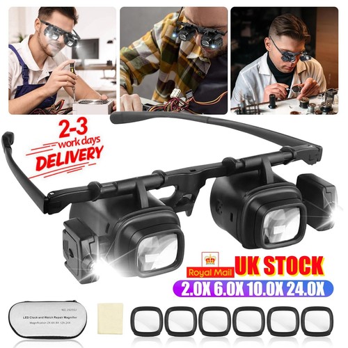 Led headband magnifier - led,