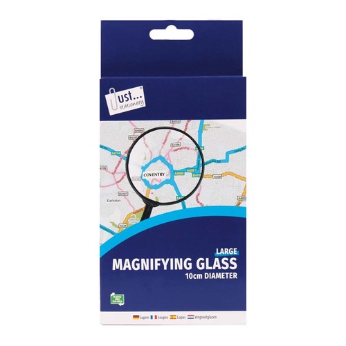 Large magnifying glass reading - magnifying,