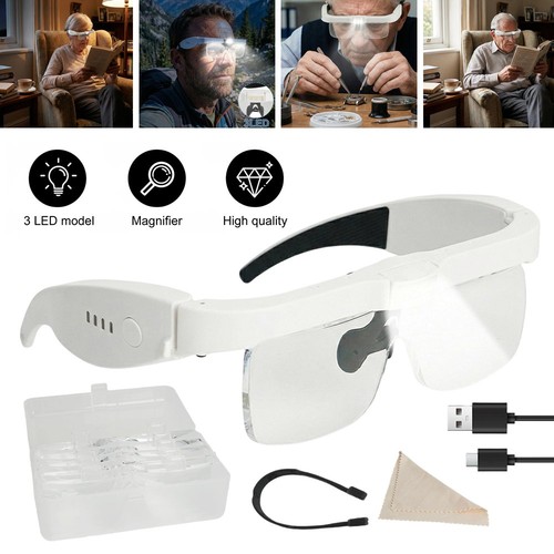 400 headband magnifier - headband, hands