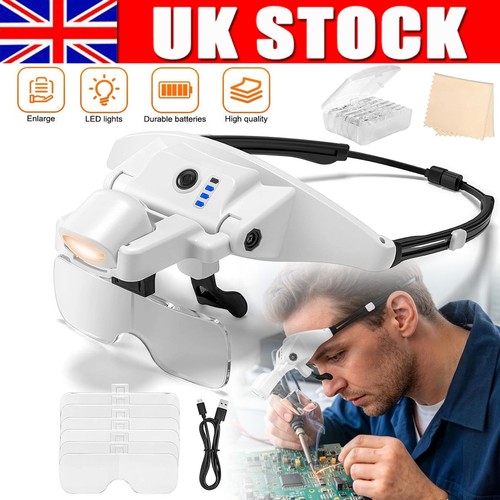 Magnifying glasses with - glasses, led