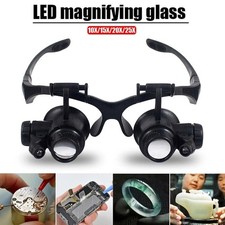 LED Magnifier Glasses
