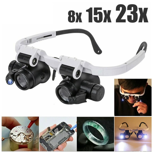 Headband head magnifier - head,