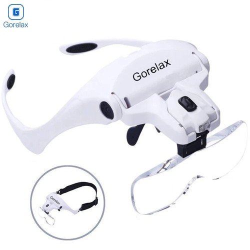 Led headband magnifier loupe - led,
