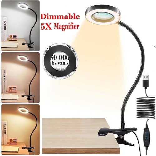 Led magnifying clip desk - led,