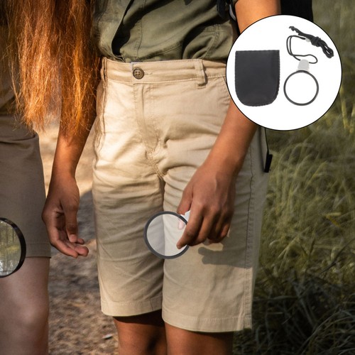 Black plastic monocle lens - plastic,