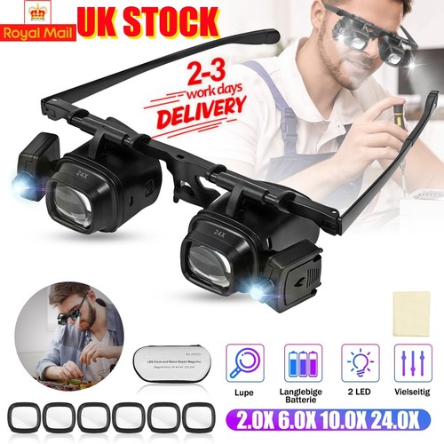 Adjustable led head magnifier - led,