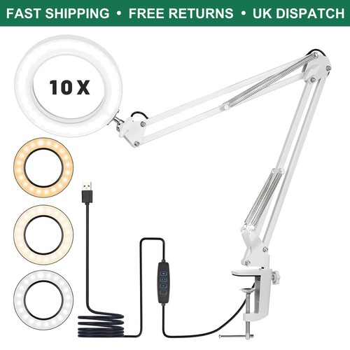 Adjustable 10x led - adjustable, magnifier