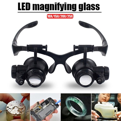 Led magnifier glasses - led,