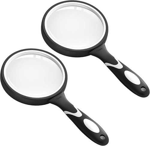 10x magnifying glass - glass, set