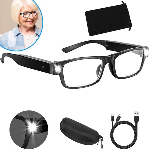 Magnifying glasses with light - with,