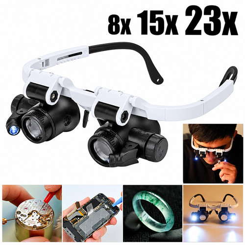 Head magnifier glasses - head,